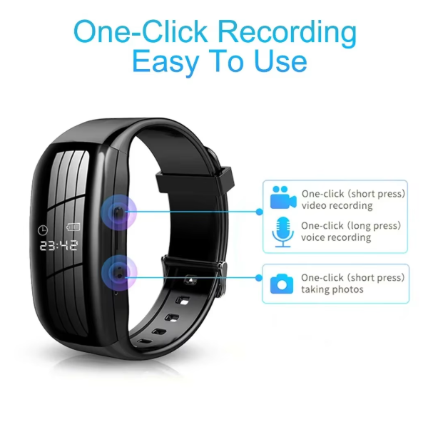 Mini Camera Watch 1080P HD DV Professional Digital Voice Video Recorder Bracelet