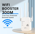 WiFi Extender Signal Booster | 300Mbps Wireless Repeater | Long Range Internet Amplifier for Home & Office