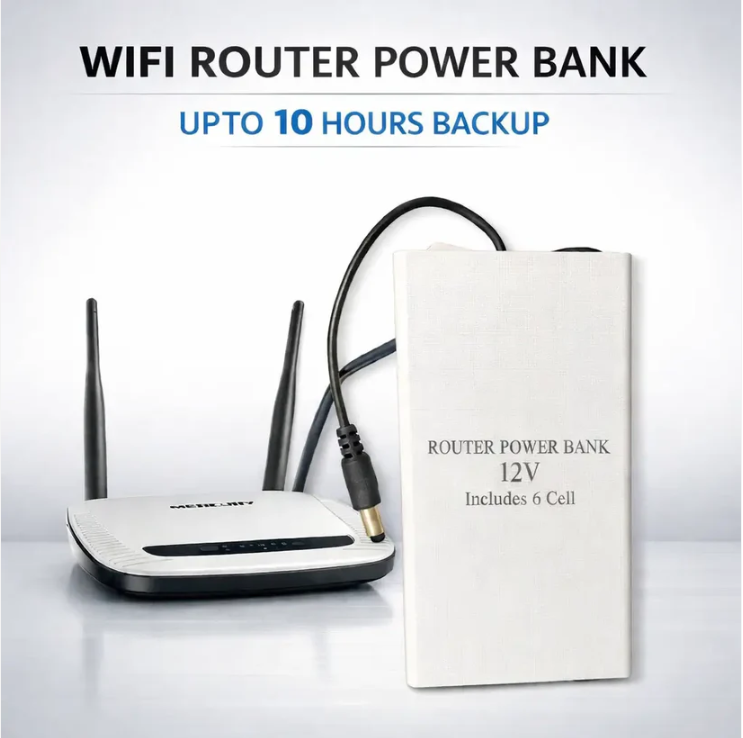 WiFi Router Power Bank 20000mAh-12V Backup