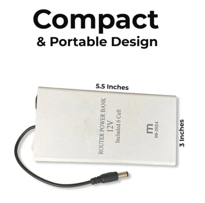 WiFi Router Power Bank 20000mAh-12V Backup